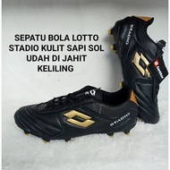 TANOZERO LOTTO STADIO Leather Football Boots with Sewn Soles