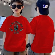 【220G 100%Cotton Tshirt】NELLY Cool Kids T Shirt For Boys 3yrs-14yrs Baju Budak Lelaki Full Cotton Su