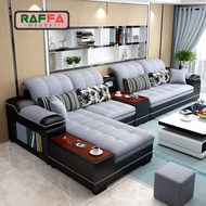 MODEL TERBARU SOFA MINIMALIS LETER L PLUS - SOFA RUANG TAMU / RUANG KELUARGA - RAFFA MEUBEL L59