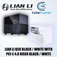 Lian Li LianLi Q58 with PCI-E 4.0 Riser Black/Silver PC Chassis Case