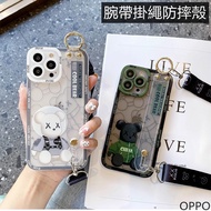 Lanyard Phone Case Suitable For OPPO R17 R17pro R15 R11 R11S R9 R9S plus Shock-Resistant Transparent Wristband
