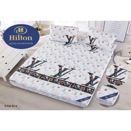 cadar Hilton 3pcs, cadar Hilton baru,cadar Hilton corak