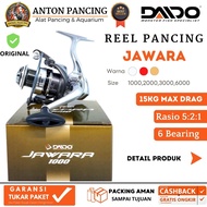 Reel Fishing Rod Daido Jawara spin 6 bearing 1000 2000 3000 4000 6000 type spinning spool iron round smooth gear anti loss of cheap and strong promo cod-Anton fishing line