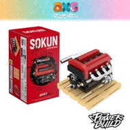 XQ Sokun Engine Model 4G63 Brick DIY 1:32 Scale vehicle Set  PB8869B
