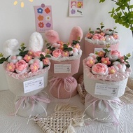 【maoganfe542.my】 Birthday gift: Knitted yarn, handmade woven bouquet, finished product, creative bou