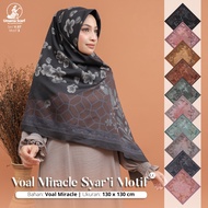 Hijab Jilbab Segi Empat Voal Miracle Syar`i Motif kerudung segi empat voal motif random Umama 130x130