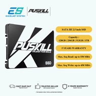 PUSKILL Solid State Drive SATA3 Hard Disk 128GB/256GB/512GB/1TB/2TB SSD for Desktop or Laptop