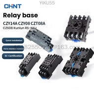CHNT relay base CZY14A socket CZY08 mounting seat CZT08A time CZS08 Kunlun RS-NXJ
