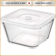 iwaki Heat-Resistant Glass Airtight Container - Deep Type LL, 1.5L (19.0 x 19.0 x 11.0 cm)