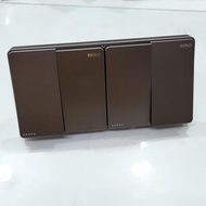 Saklar 4gang custom Nero Casa X2 grey
