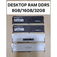 Desktop Ram DDR5 32GB 16GB 8GB 6000Mhz 5600Mhz 5200Mhz 4800Mhz