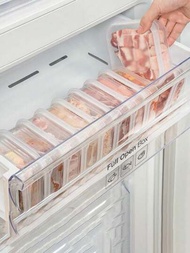 2/5/10入組家用冰箱冷凍盒350ml/11.8oz微波快速冷凍分隔容器，可重複使用的塑料水果蔬菜保鮮盒