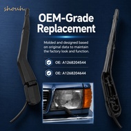 SHOUH 2PCS Headlight Wiper Replacement, Black ABS Headlamp Wiper Arm, Precise Fit A1268204544，A12682