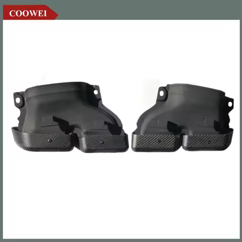 1Pair Carbon Exhaust Tips Tailpipe Nozzles For Ak For AMG W205 C W205 C180 C250 C300 C350 C63 GLS300