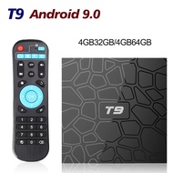 Smart T9 Android 9.0 TV BOX RK3318 Quad Core 4GB RAM 64GB ROM 2.4G/5G Dual WIFI USB 3.0 4K Bluetooth 4.0 2GB 16GB Set Top Box TV Receivers