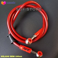Selang Rem Variasi Depan / Tali Kabel Rem Cakram Depan Brake Line Serat Karbon Ukuran 100cm Jupiter 