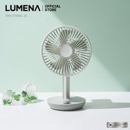 LUMENA STAND 3Z Table Fan Desk Fan USB Wireless Fan Portable Electric Cooling Desktop Fan