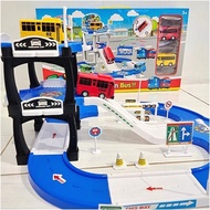 Tayo Track Parking Lot 3rd Bus Toy Set - Tayo Bus Toy