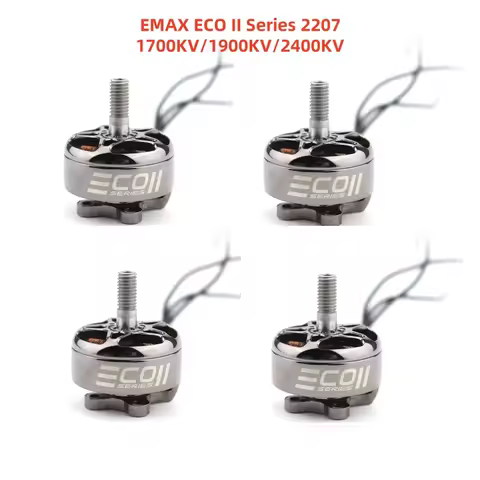 1/2/4PCS EMAX ECO II Series 2207 Motor 6S 1700KV/1900KV 4S 2400KV Brushless Motor CW for RC FPV Raci