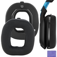 Geekria Comfort Velour จุกหูฟังสำหรับ Logitech Astro A50 Gen 3หมอนอิงหูฟังอะไหล่ซ่อม (สีดำ)