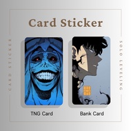 SOLO LEVELING CARD STICKER - TNG CARD / NFC CARD / ATM CARD / ACCESS CARD / TOUCH N GO CARD / WATSON CARD