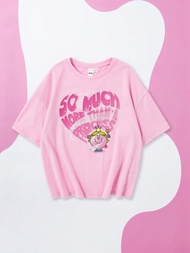 Mr Men Little Miss X SHEIN 少女漫畫及標語圖形t恤