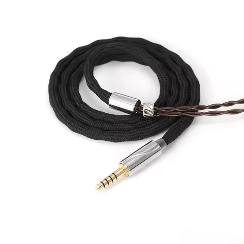 2PIN IEM Earphone Cable Zinc Copper Alloy 3.5MM 0.78 MMCX Upgrade Cable IEM Earbuds Replacement Cabl