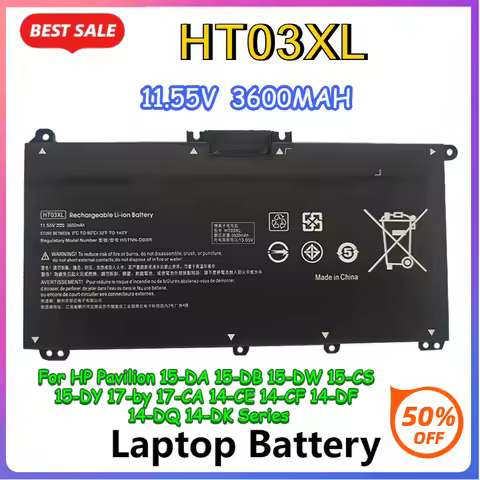 HT03XL Laptop Battery for HP Pavilion 15-DA 15-DB 15-DW 15-CS 15-DY 17-by 17-CA 14-CE 14-CF 14-DF 14