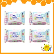[80pcs] Tisu Bayi 80pcs SSKY BPA Free Wet Tissue Soft Gentle Wet Tissue Baby Cleaning Wet Tissue Sen