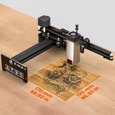 2026 NEJE 3 E40 Laser Engraving Machine 32-bit DIY Laser Engraver Metal Cutting 3D Printer With Safe