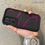 YIWESAN Casing Hp Untuk OPPO A16 OPPO A16s OPPO A54s Case Casing retakan Kasing Kesing HP Cesing Sil
