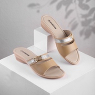 EHBERS Sandal Selop Wanita Krem Terbaru