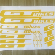 Bicycle Stickers Mountain Bike Road Bike Frame Stickers GT bikes Frame Stickers diy Hollow Stickers