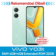 Vivo Y18 Y03 6/128GB RAM 6GB+6GB Extended ROM 128GB Mediatek Helio G85 50MP Camera Garansi Resmi