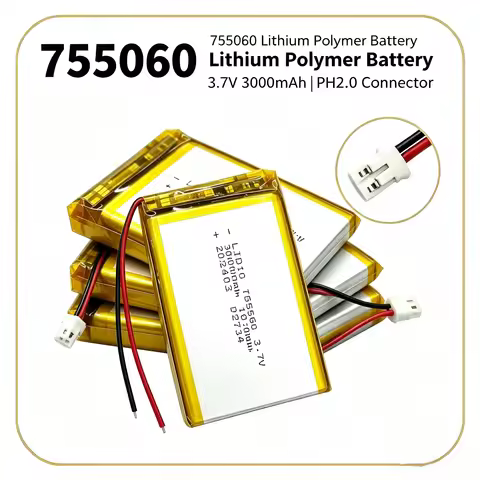 755060 Lipo 3.7V Battery 3000mAh Rechargeable Li-Polymer Batteries For Mobile Power Toys Tablet PCs 