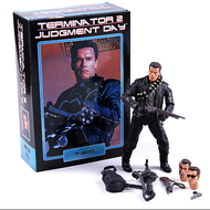 NECA MAFEX199 Terminator T-800 Arnold Schwarzenegger Police 7 Inch Collectible Action Figure Doll Jo