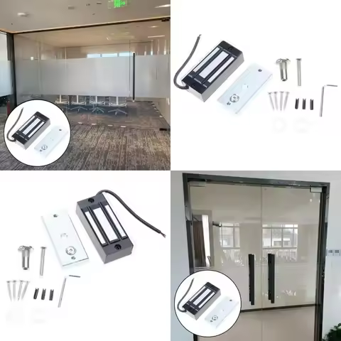 60kg/132lbs Holding Force Electric Lock for Single Door Access Control System 12V Lock Electromagnet