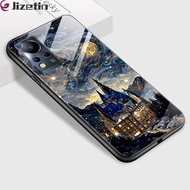 Jizetin เคสใส่โทรศัพท์กระจกสำหรับ Infinix Note 12 G88โน๊ต12 G96 X663ภาพวาดสีน้ำมันหรูหรากันกระแทกซีรีส์ Starrys ฝาครอบตัวเครื่องกระจกเทมเปอร์