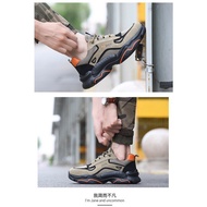 NEW Caterpillar Kasut kerja lelaki safety shoes Men women steel toe Anti-smash anti-puncture Work shoes Breathable Hiking boots