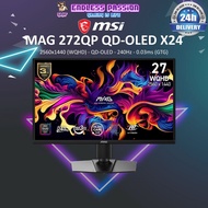 MSI MAG 272QP QD-OLED X24 27-inch QHD QD-OLED Gaming Monitor - 240Hz, Flat