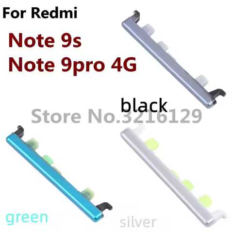 NEW For Xiaomi Redmi Note 9 Power 9T 9S Pro 4G 5G Phone Housing Chassis Volume Button Side Key Repla