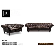 Chesterfield Full Leather Sofa Set 1+2+3