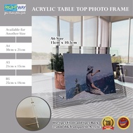 A6 Size Clear Acrylic Tabel Top Photo Frame | Frame Wedding | Photo Frame | Menu Frame