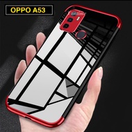 [ส่งจากไทย]Case OPPO A53 2020 เคสออฟโป้ เคส Oppo A53 เคสนิ่ม TPU CASE เคสขอบสีหลังใส เคสกันกระแทก เคสซีลีโคน เคส oppo A53