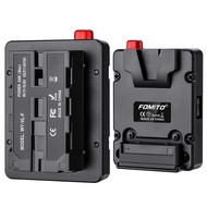 Fomito NP-F Dummy Battery to V-Lock V Mount Plate for Sony F970 F750 F550 Battery to Camera Monitor 