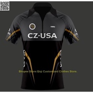 2026 NEW DESIGN PERSONALIZED  CZ-USA CZ SHADOW Shooting Tactics Zipper Polo