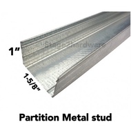 19 Ft Partition Drywall Metal Stud U-Purlin / Besi Partition / C channel / Besi C / Siling / Besi C 