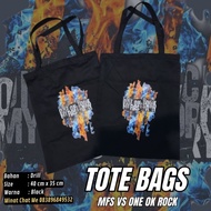 Promo Lebaran Totebag Mfs Vs One Ok Rock / Tas Kanvas Pria Wanita