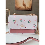 Coach c7596 Klare Crossbody with Daisy Embroidery Women Sling Chain Bag