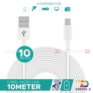 Accessories -[BEST Mall] Cable/Micro USB 10 Meter Cable Power For IP Camera, Action Cam - White